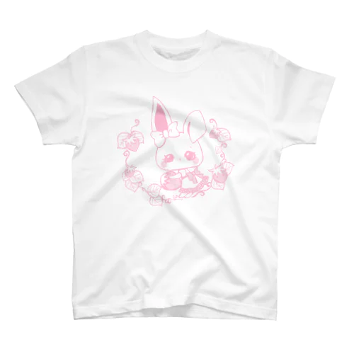 乙女アニマル♡白うさ スタンダードTシャツ