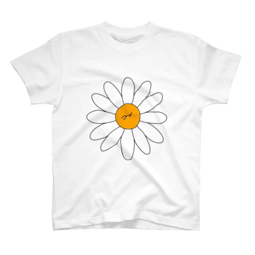 white flower スタンダードTシャツ