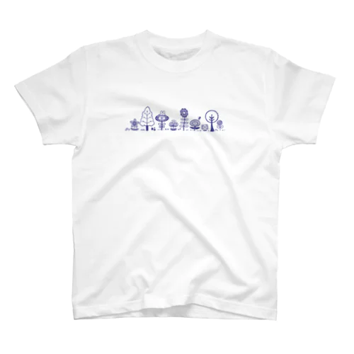 北欧風フラワーとぷにょん Regular Fit T-Shirt