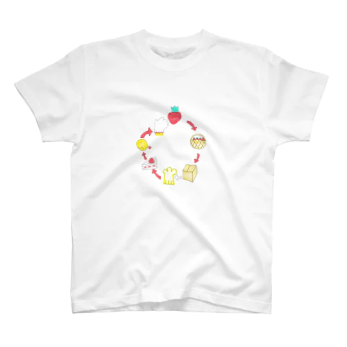 いちごさいくる スタンダードTシャツ