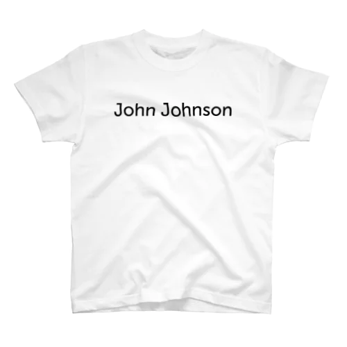 John Johnson Long Logo T-shirt White スタンダードTシャツ