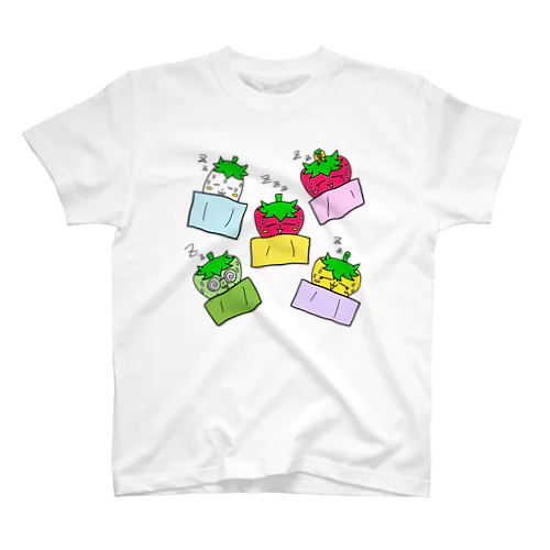 いちごのチーゴくん　みんなでおねんね スタンダードTシャツ