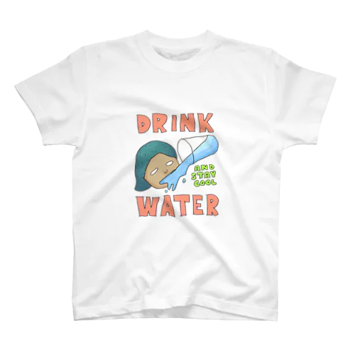 水飲んでクール スタンダードTシャツ