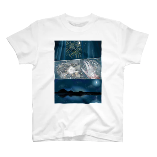 夜の洞爺湖 Regular Fit T-Shirt
