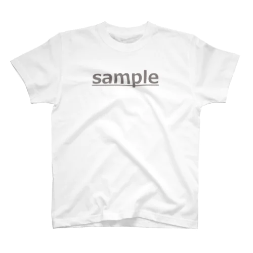 sampleデザイン(グレー) Regular Fit T-Shirt