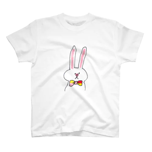 蝶ネクタイうさぎ Regular Fit T-Shirt