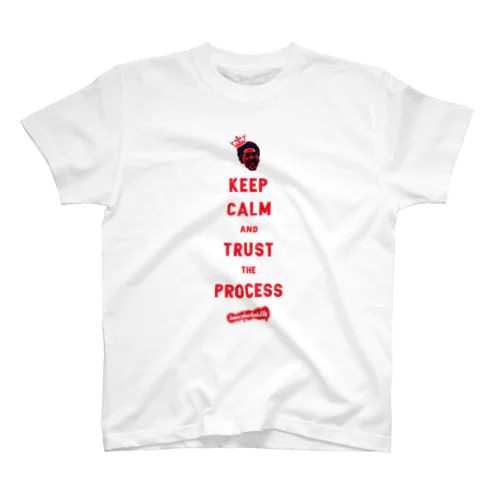 TRUST THE PROCESS -red- Regular Fit T-Shirt