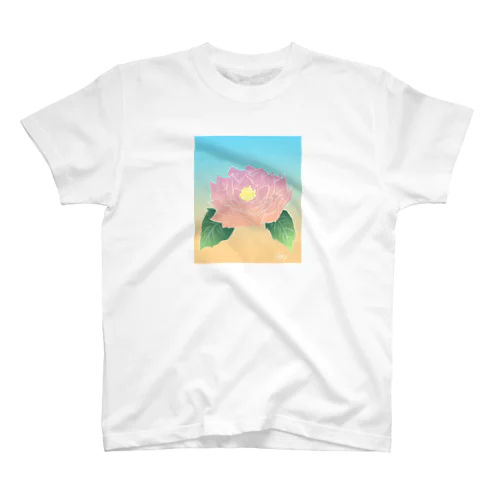 花と夕日と青空 スタンダードTシャツ