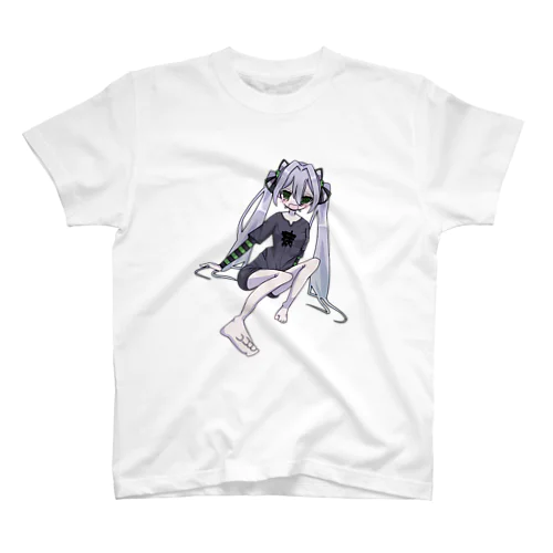 愛が溢れる銀髪ツインテちゃん Regular Fit T-Shirt