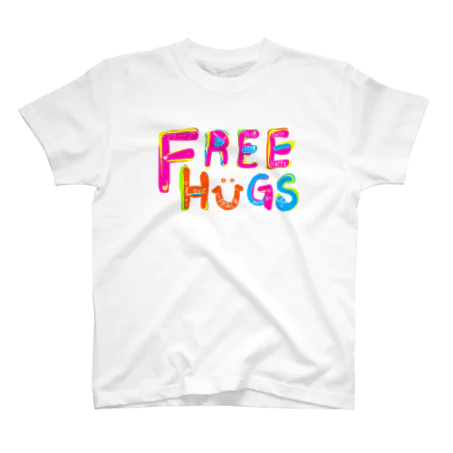 フリーハグ／FREE HUGS Regular Fit T-Shirt