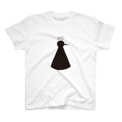 BIRD-BLACK Regular Fit T-Shirt