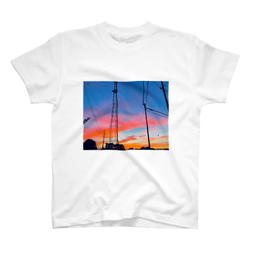 田舎の夕景 Regular Fit T-Shirt