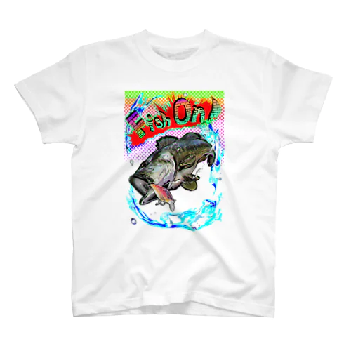 釣り猫日和　バス釣りVr.3 スタンダードTシャツ