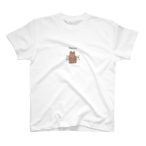 ほっぺぷにぷにうさちゃん Regular Fit T-Shirt