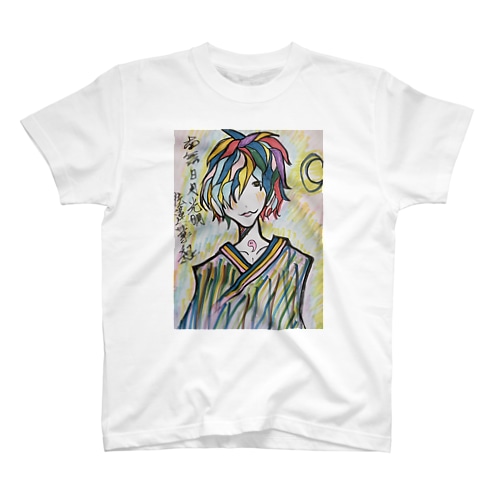 虹色髪 Regular Fit T-Shirt