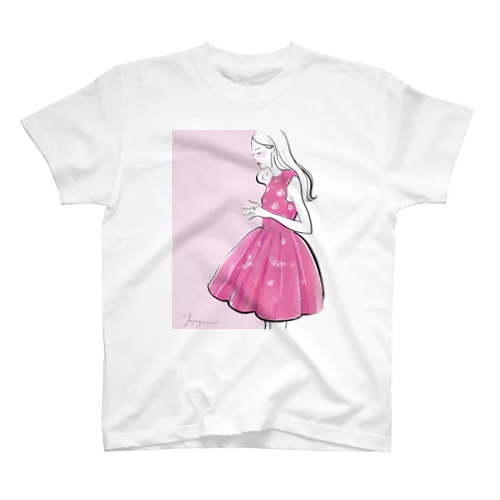 ピンクスカート スタンダードTシャツ