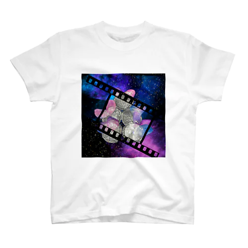 galaxxxx purple Regular Fit T-Shirt