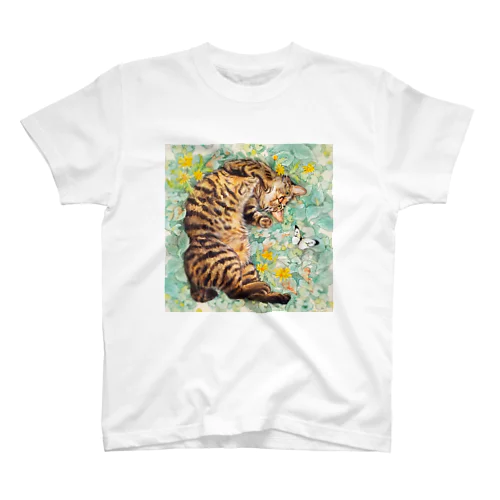 Peach in the grass Regular Fit T-Shirt