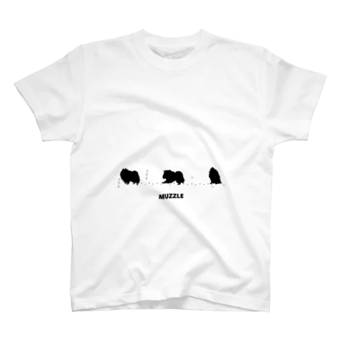 White dog Silhouette collection スタンダードTシャツ