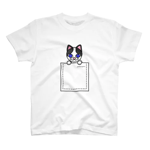 ねこ　pokenyan　ハチにゃん スタンダードTシャツ