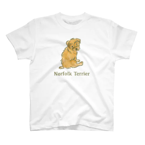 ふりむき犬（ナチュラル） Regular Fit T-Shirt