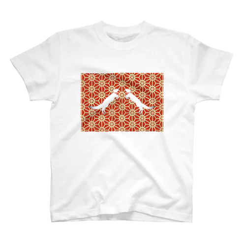 狐の手毬唄-桜亀甲- Regular Fit T-Shirt