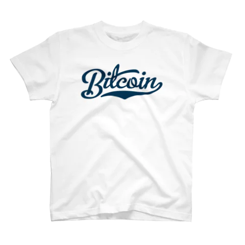 bitcoin #1 navy font スタンダードTシャツ