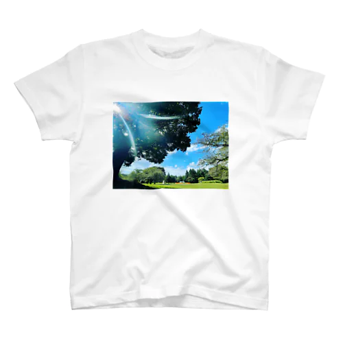 木漏れ日と芝生と空 Regular Fit T-Shirt