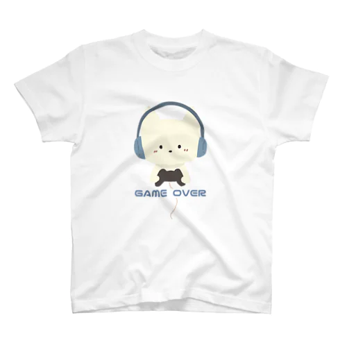 げーまーわんこ 01 文字あり スタンダードTシャツ