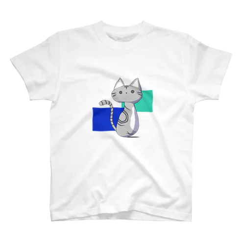 ねこグッズ(アメショブルー) スタンダードTシャツ