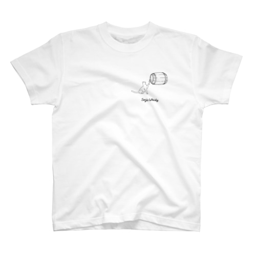Whisky Cat Regular Fit T-Shirt