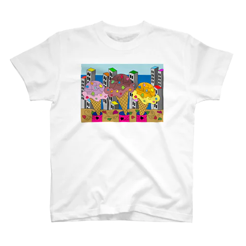 踊るアイスクリームB Regular Fit T-Shirt