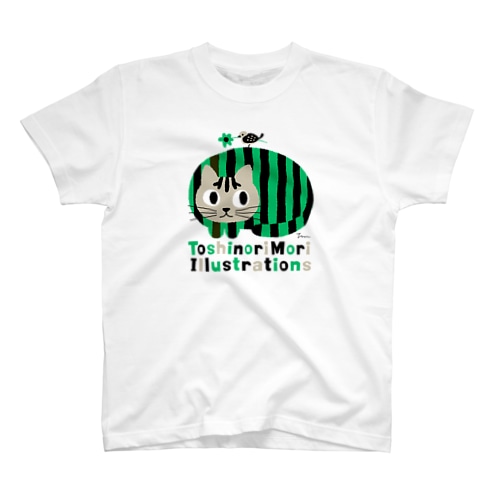グリと小鳥（グリーン） Regular Fit T-Shirt