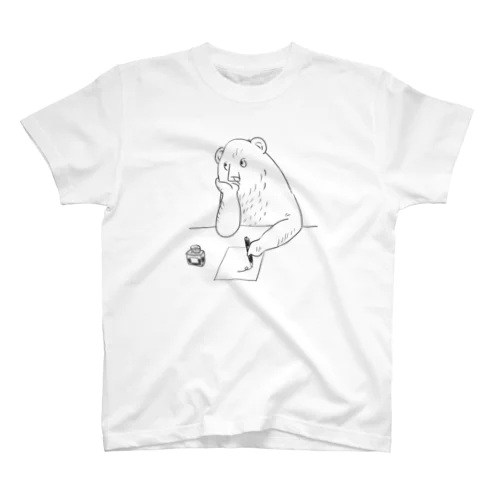 万年筆とヒグマ Regular Fit T-Shirt