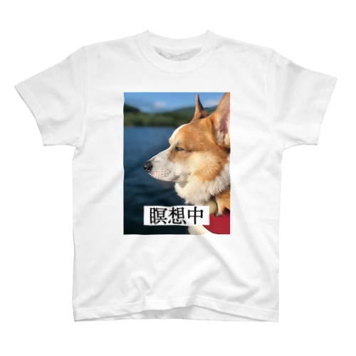 瞑想コーギー Regular Fit T-Shirt