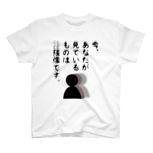 今、あなたが見ているものは残像です。 スタンダードTシャツ