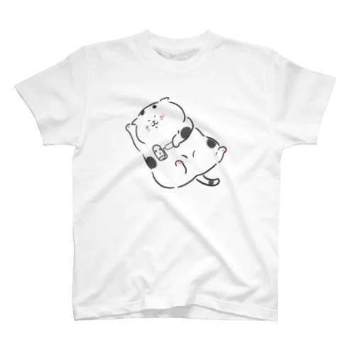 コロコロコロコロ～♪白黒ブチ猫さん Regular Fit T-Shirt