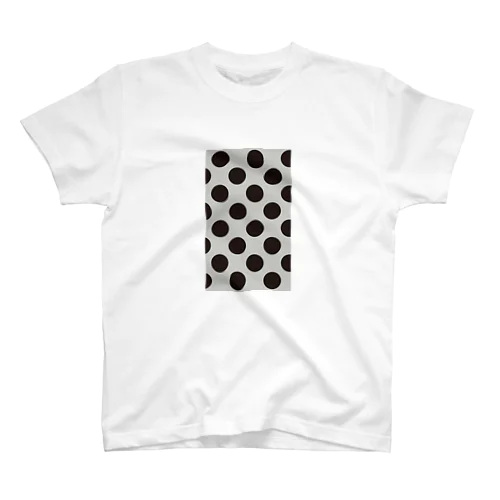 greige × black dot スタンダードTシャツ