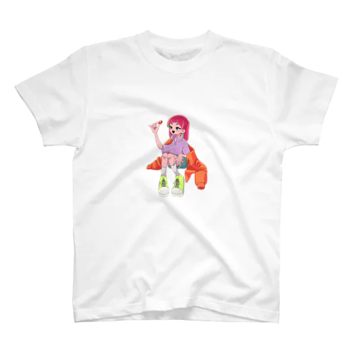 ピンク髪のいちごちゃん Regular Fit T-Shirt