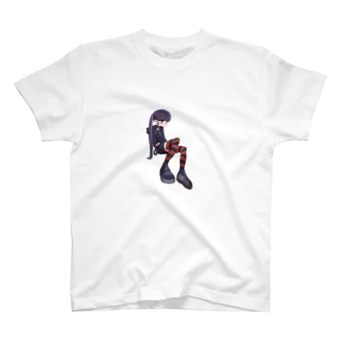 黒髪ツインテちゃん Regular Fit T-Shirt