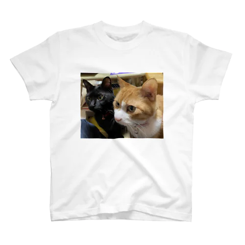 ねこふたり Regular Fit T-Shirt