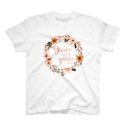 flowers＆"詩篇の恵み" スタンダードTシャツ