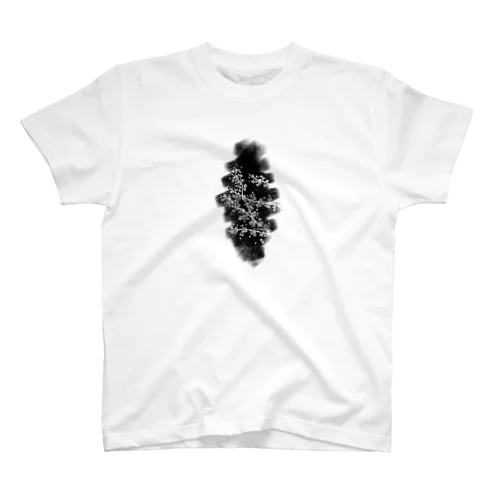 モノクロ桜 Regular Fit T-Shirt