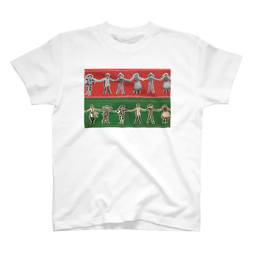 懐かしの歌集(赤×緑) Regular Fit T-Shirt