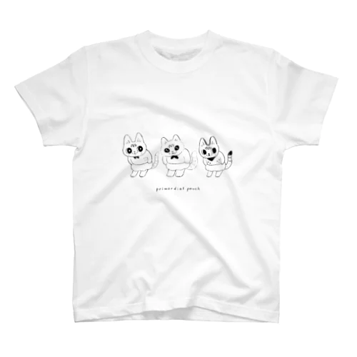 ルーズスキンぱんつ(文字ありモノクロ) 티셔츠