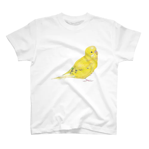 [森図鑑]セキセイインコ黄色 Regular Fit T-Shirt