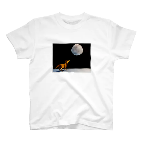 ブルームーンに吠える狼 Regular Fit T-Shirt