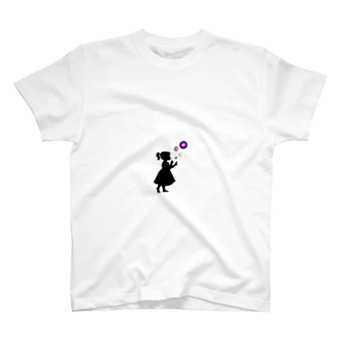 宇宙のシャボン玉をふく少女 티셔츠