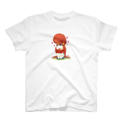 猫に蛸 Regular Fit T-Shirt