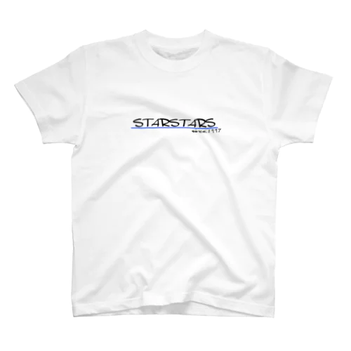 〝STARSTARS〟BLUE スタンダードTシャツ